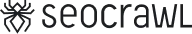 SEOCrawl text logo with stylized letters in blue and black.